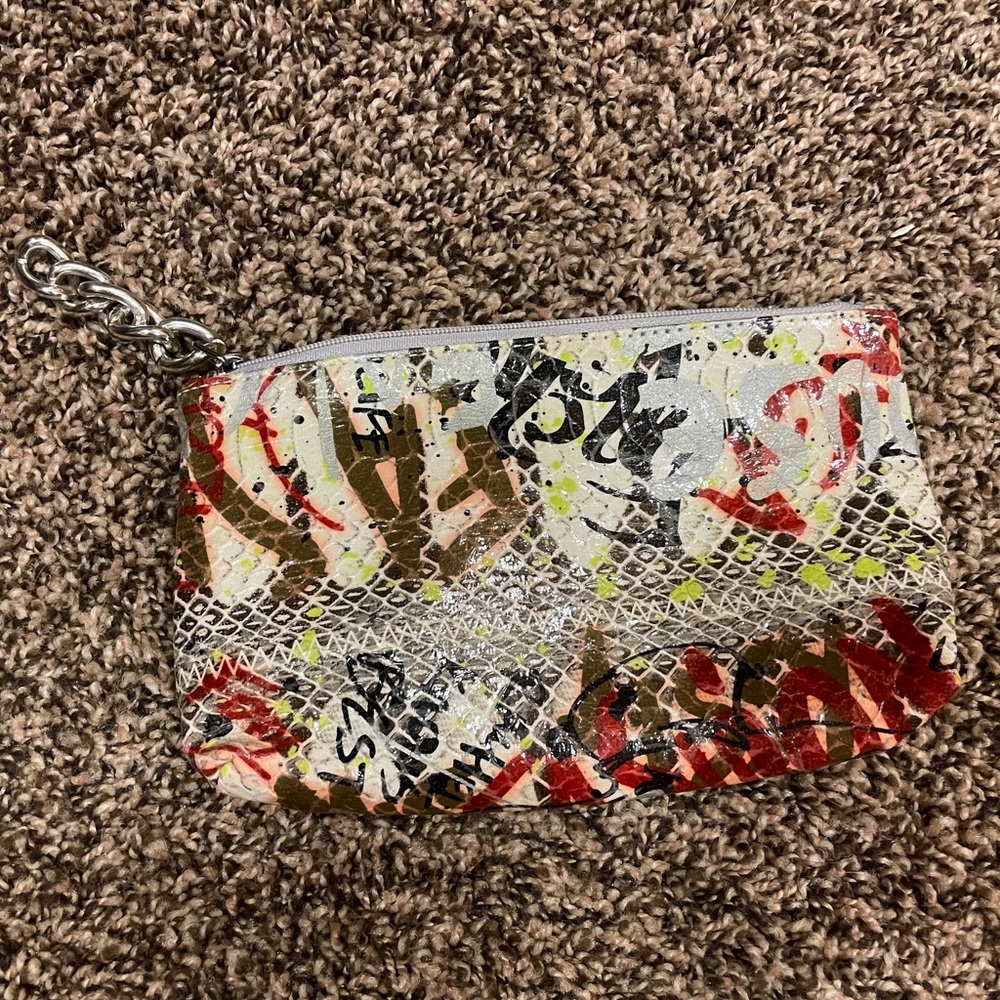 Carlos Falchi Fatto A Mano Graffiti Tote Bag - Picture 6 of 10